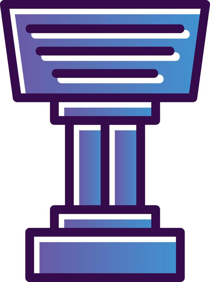Stand Vector Icon Design