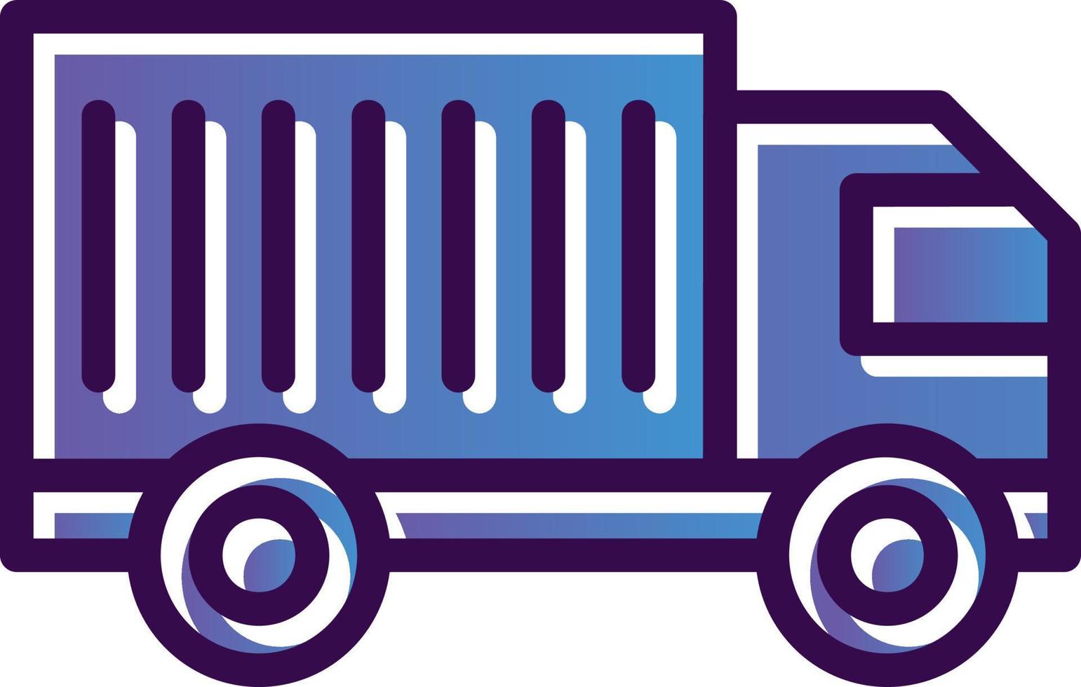 Cargo Truck Vector Icon Design