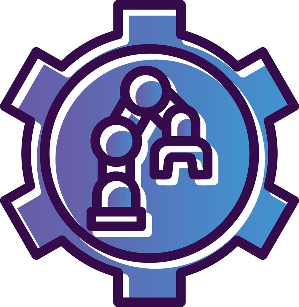Robot Arm Vector Icon Design
