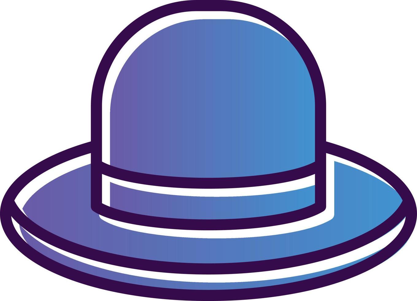 diseño de icono de vector de sombrero