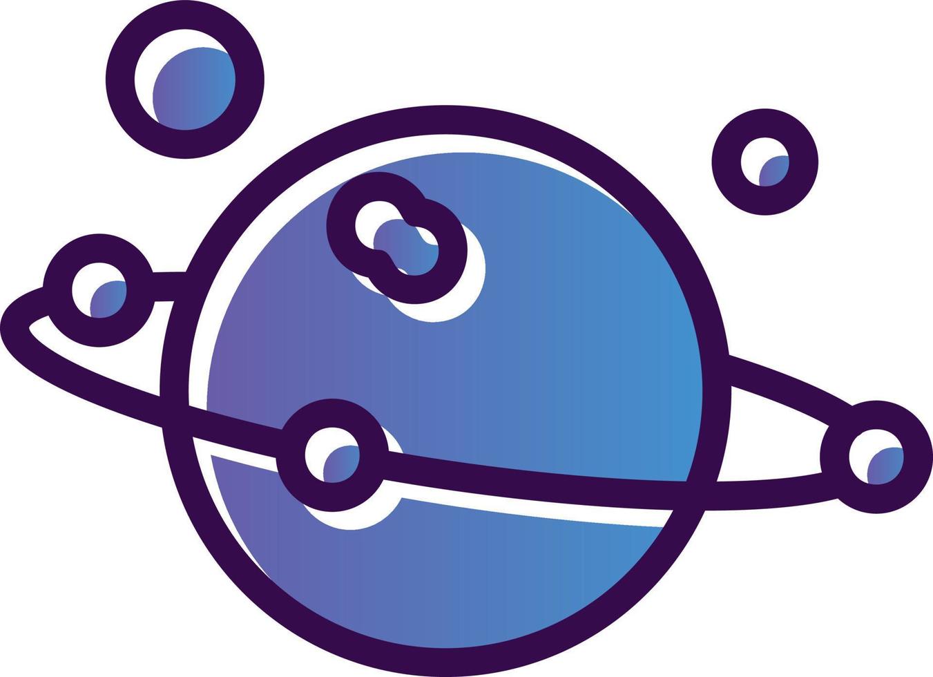 Solar System Vector Icon Design