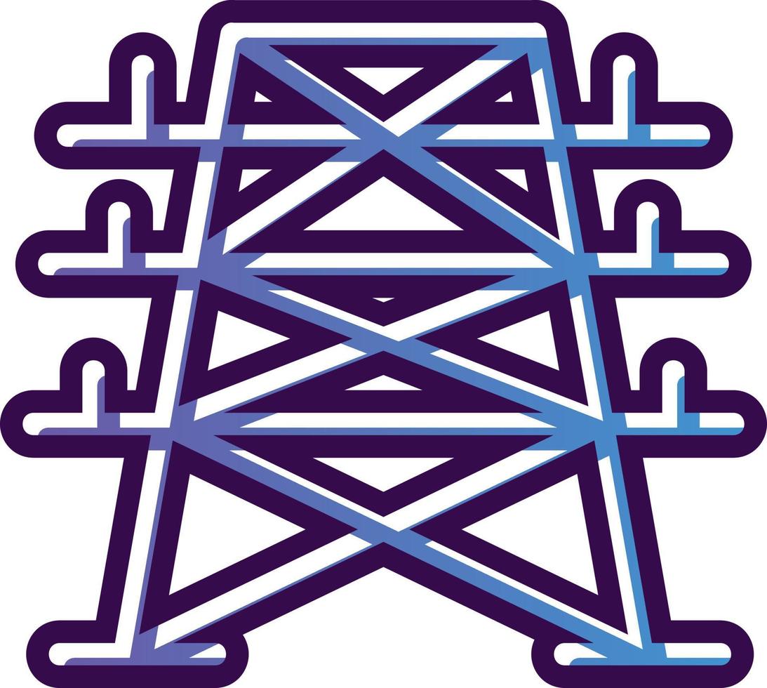 Electric Tower Vector Icon Design