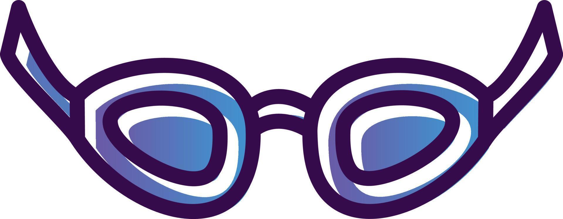 diseño de icono de vector de gafas de natación