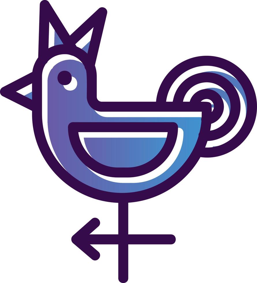Weather Vane Vector Icon Design