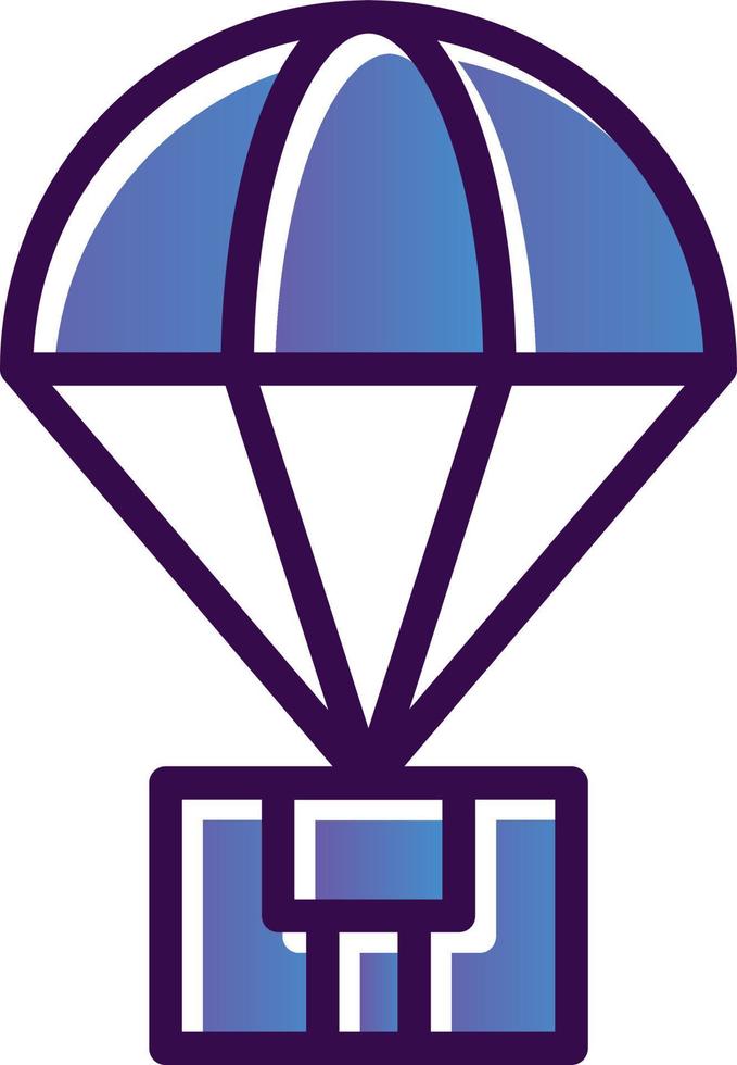 Parachute Vector Icon Design