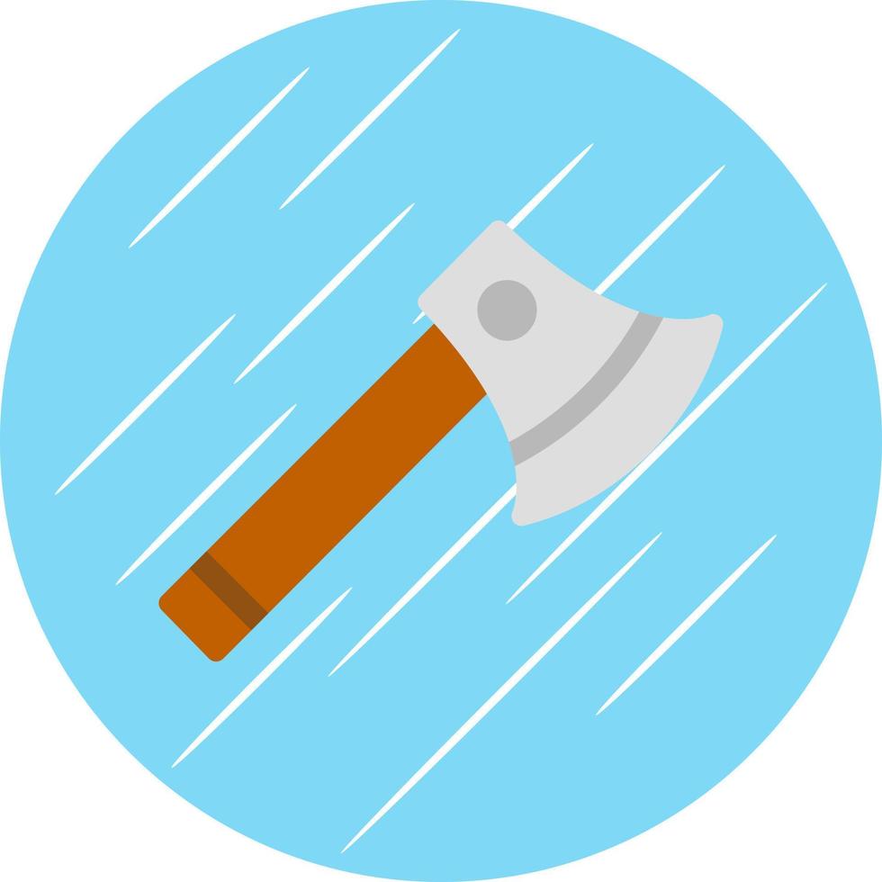 diseño de icono de vector de hacha de madera