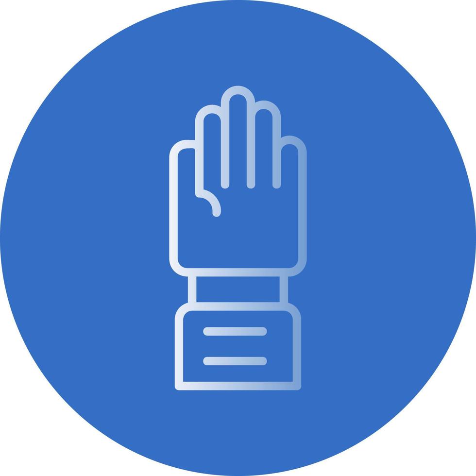 Raise Hand Vector Icon Design