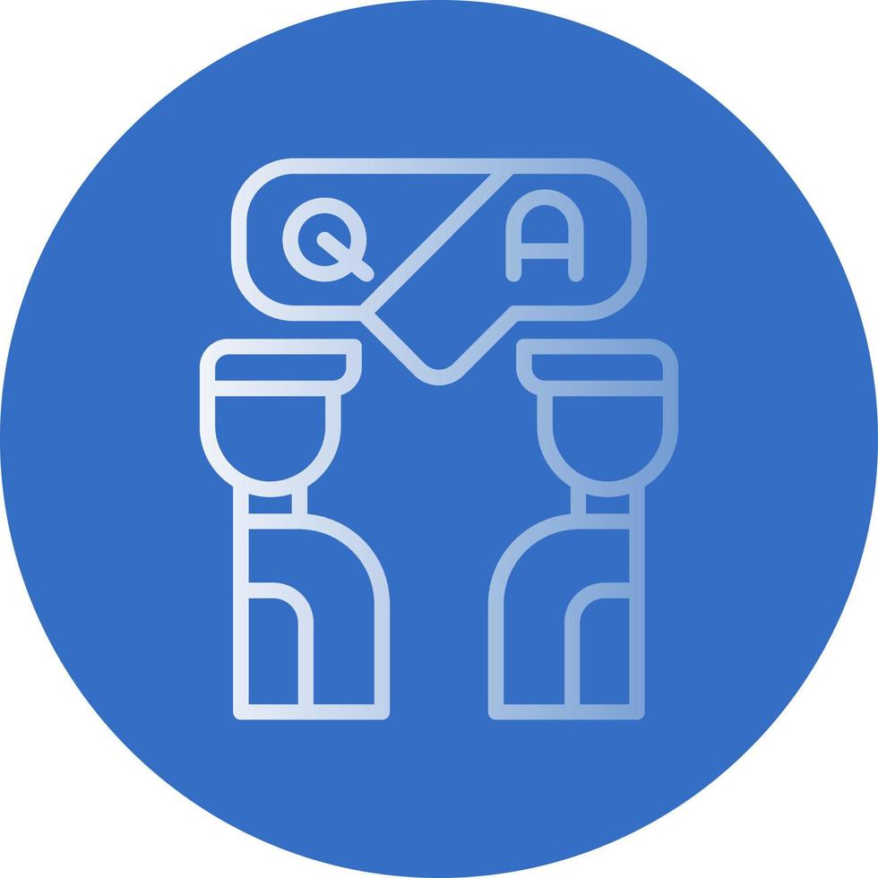 Questioin And Answer Vector Icon Design