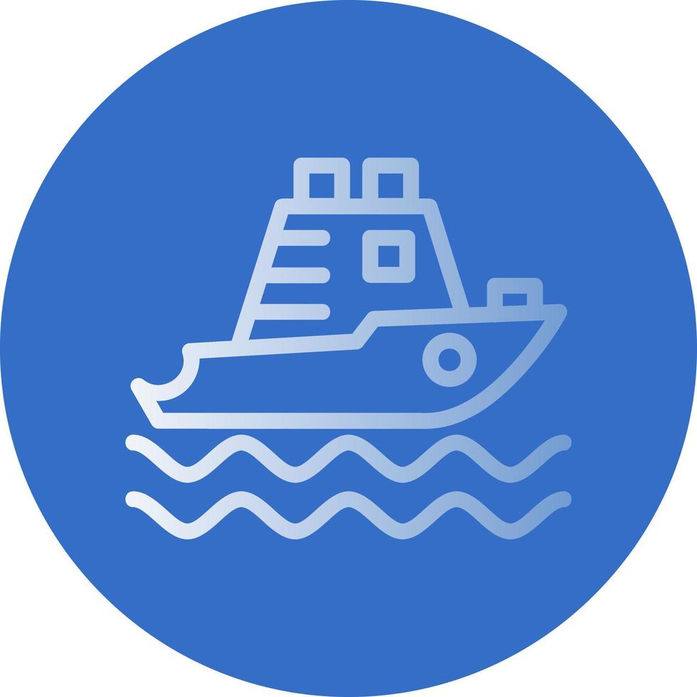 Yatch Vector Icon Design