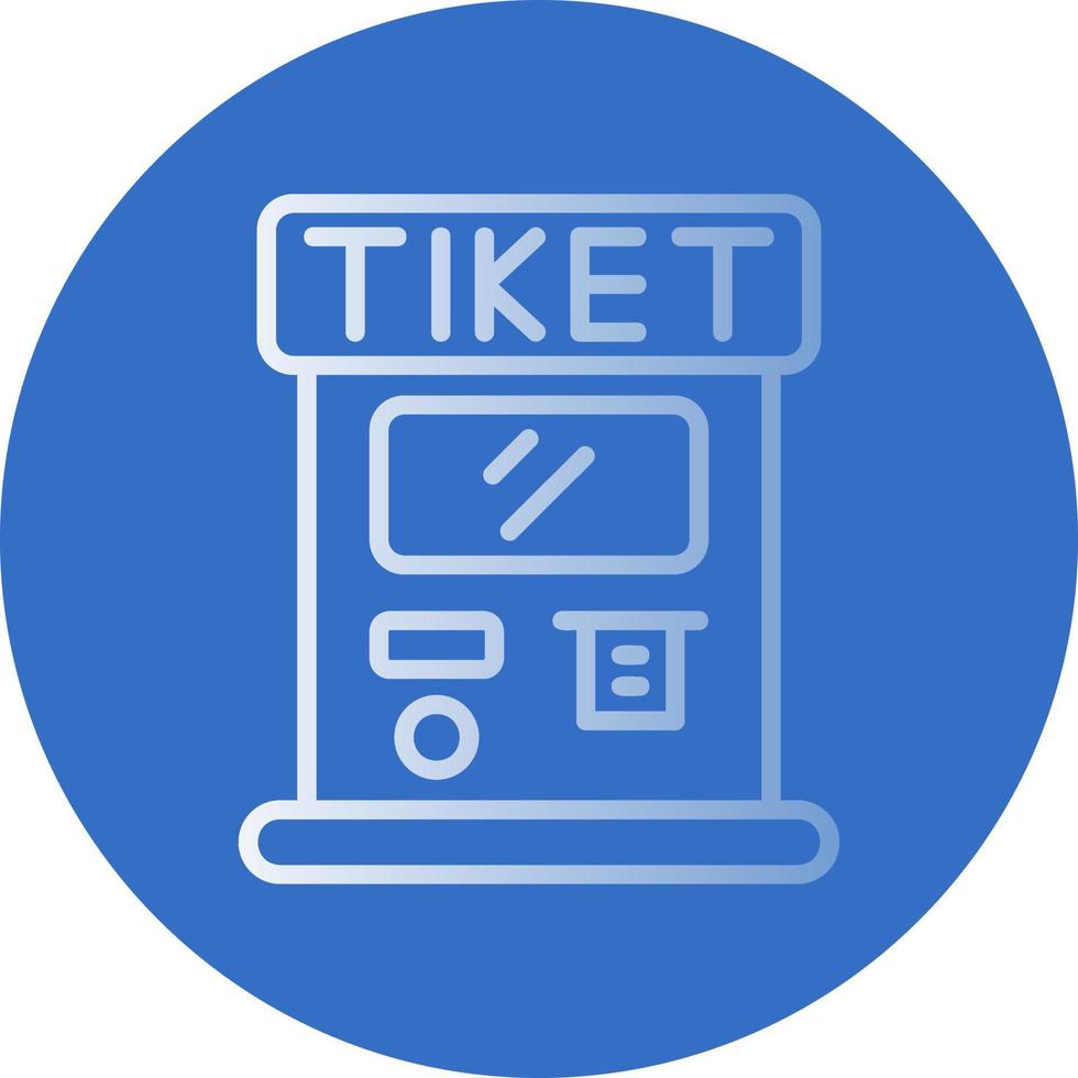Ticket Machine Vector Icon Design