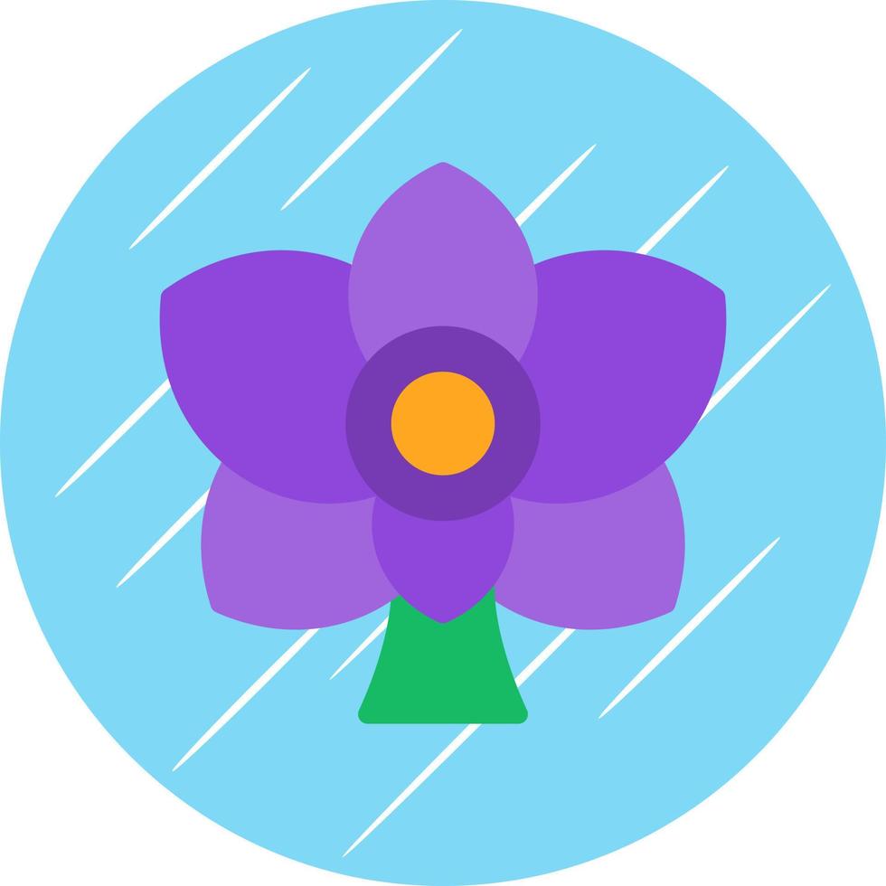 Orchid Vector Icon Design