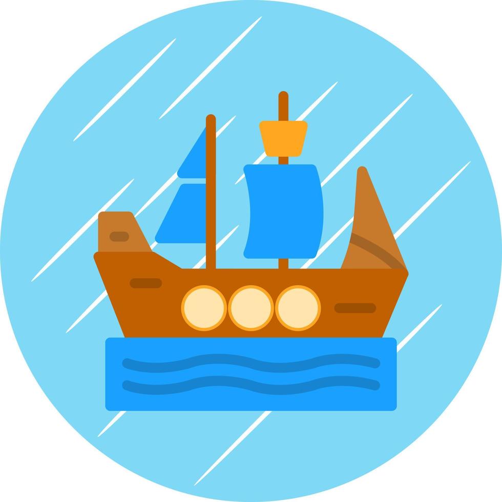 Ship Vector Icon Design