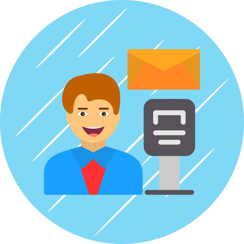 Postman Vector Icon Design