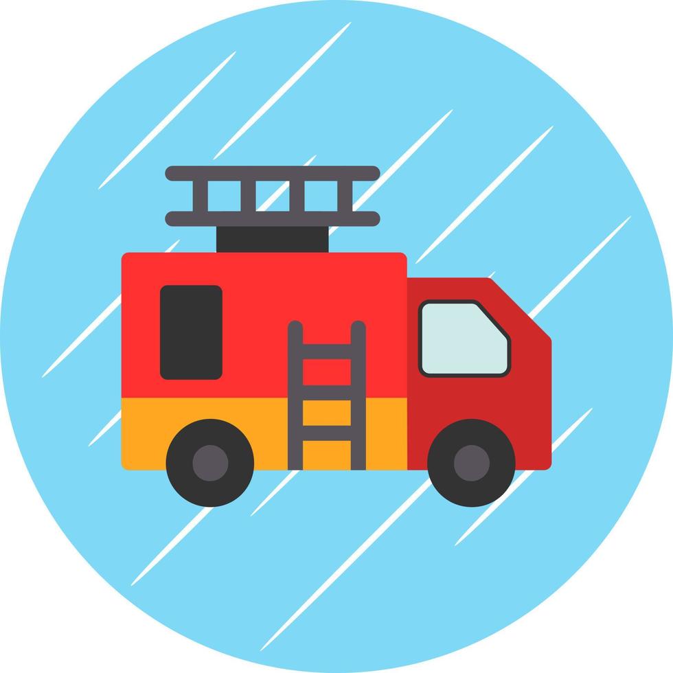 diseño de icono de vector de camión de bomberos