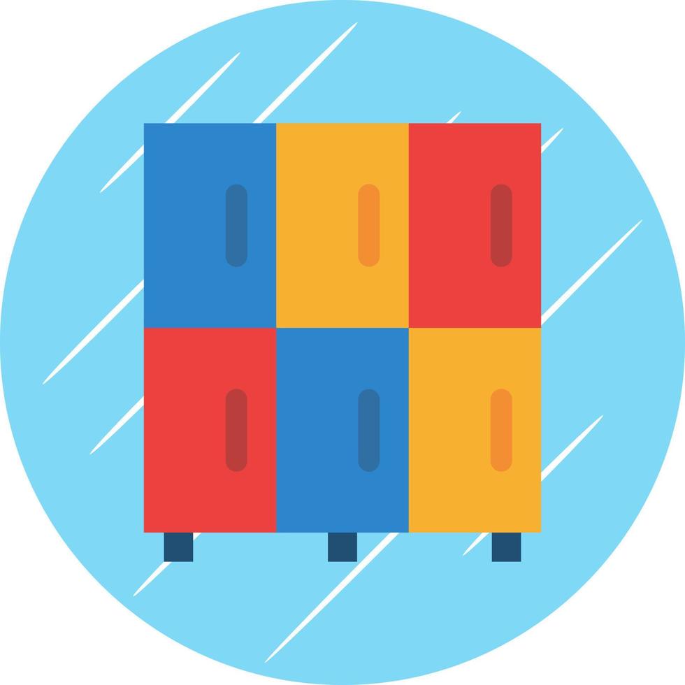 Locker Vector Icon Design