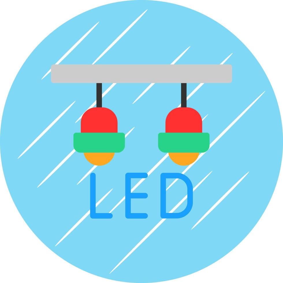 Led Lamp Vector Icon Design