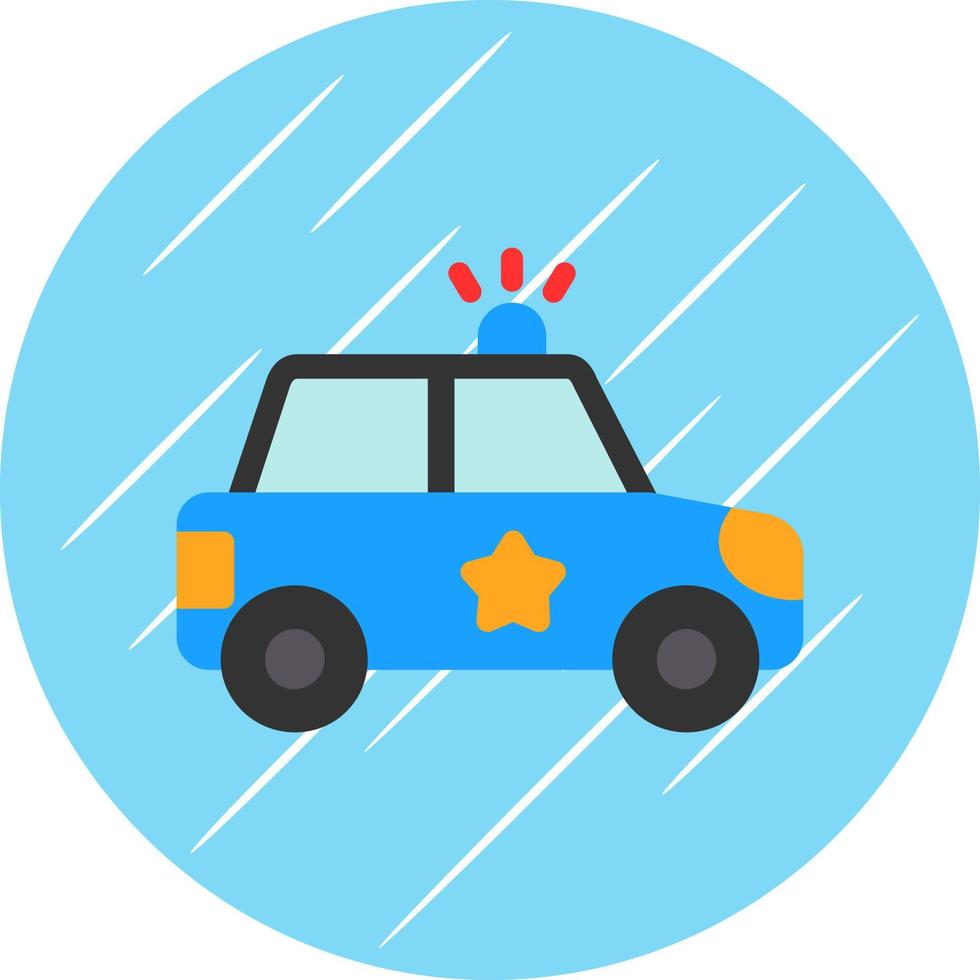Police Car Vector Icon Design