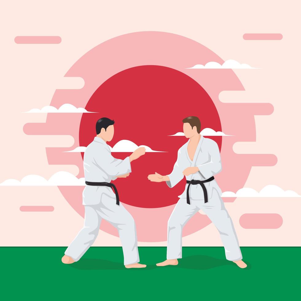 Jujitsu Sport Activity vector