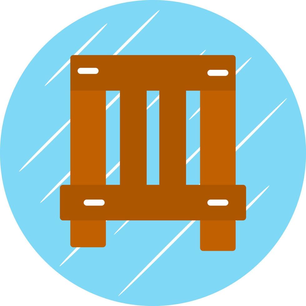 Wooden Box Vector Icon Design