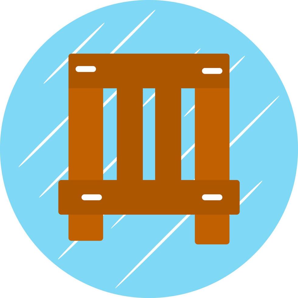 Wooden Box Vector Icon Design