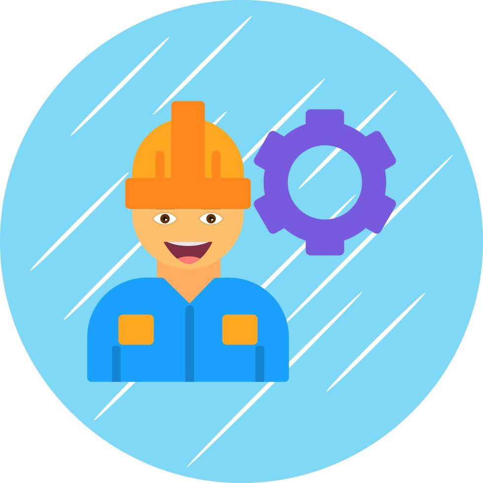 diseño de icono de vector de trabajador