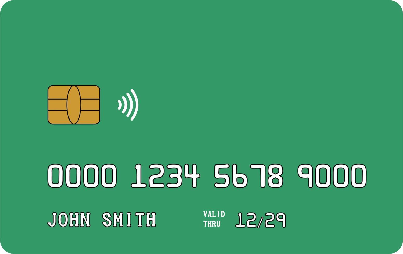 Credit card debit card illustration vector