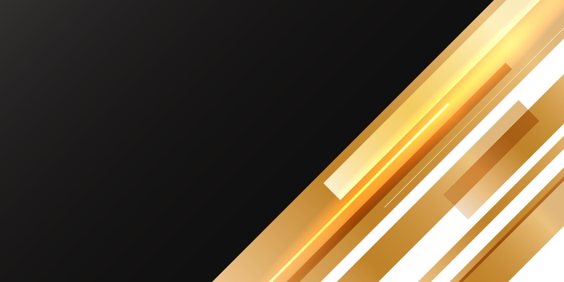 abstract shape with gradient gold and light effect vector