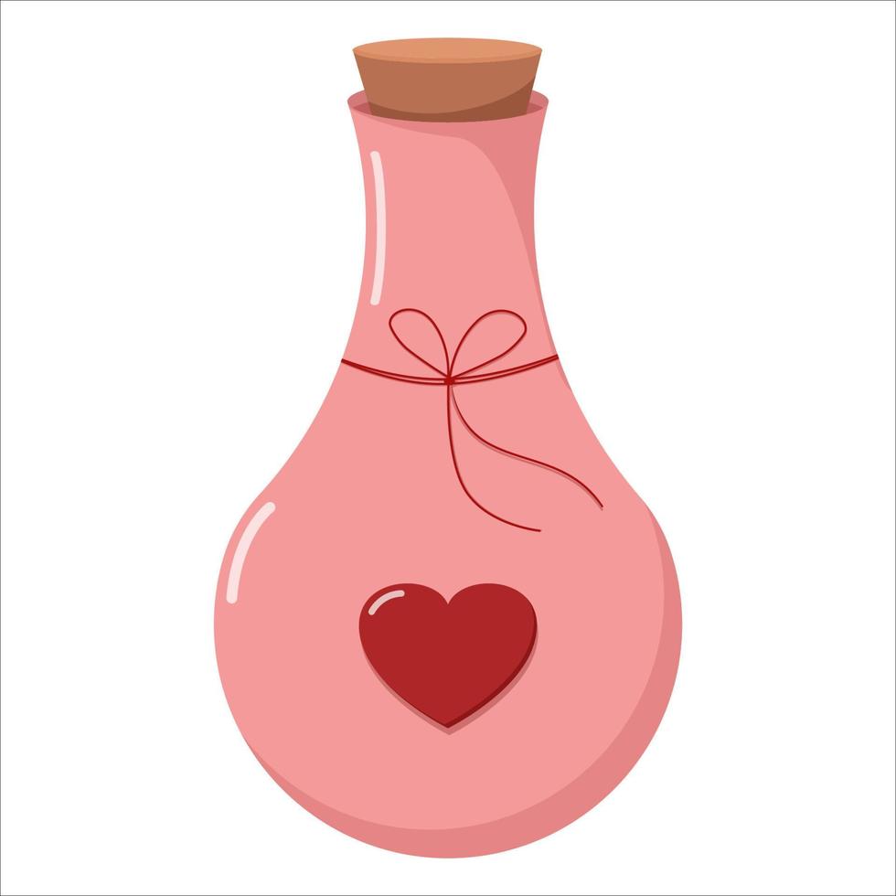 Love potion valentine element vector