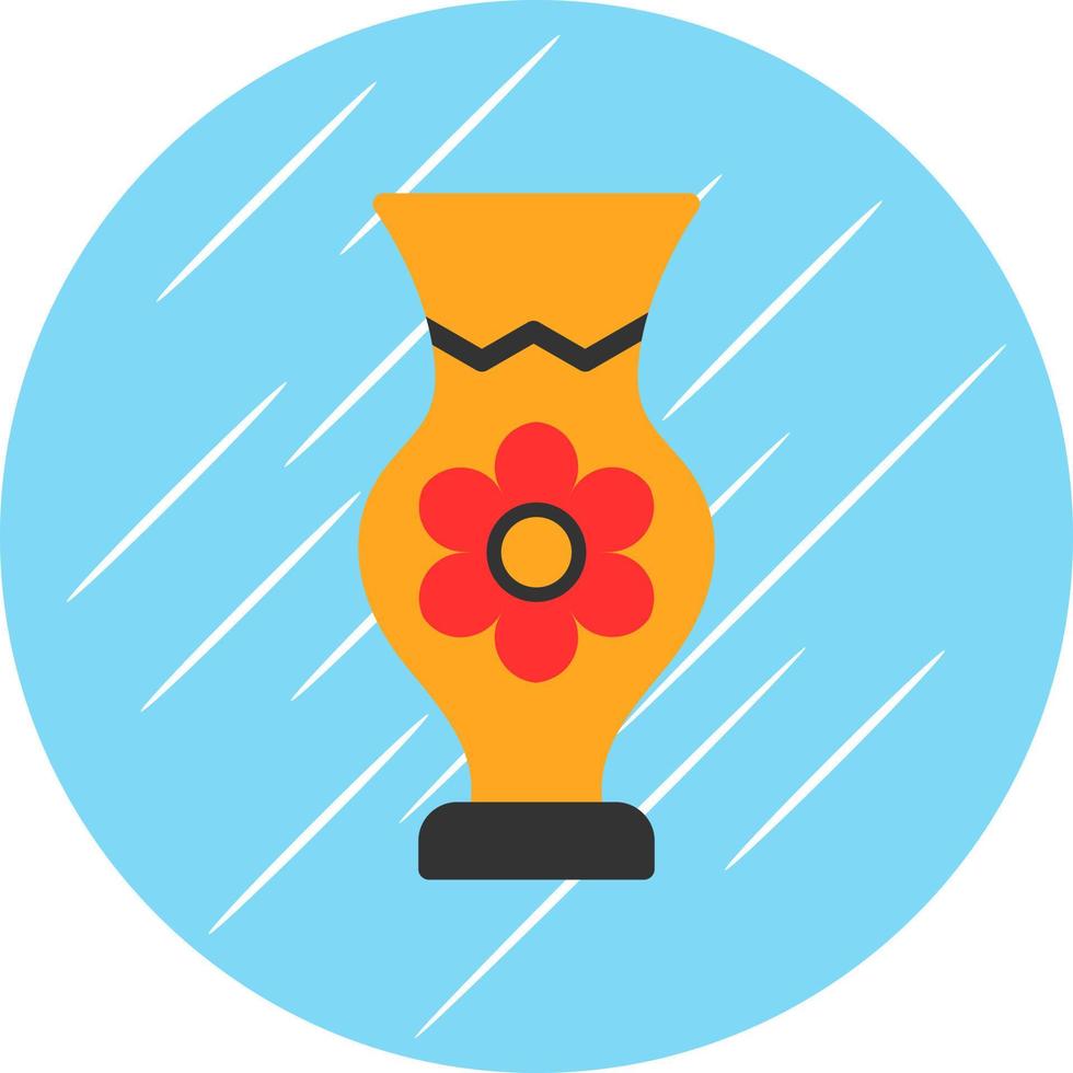 diseño de icono de vector de florero