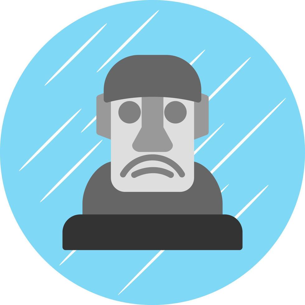 diseño de icono de vector moai