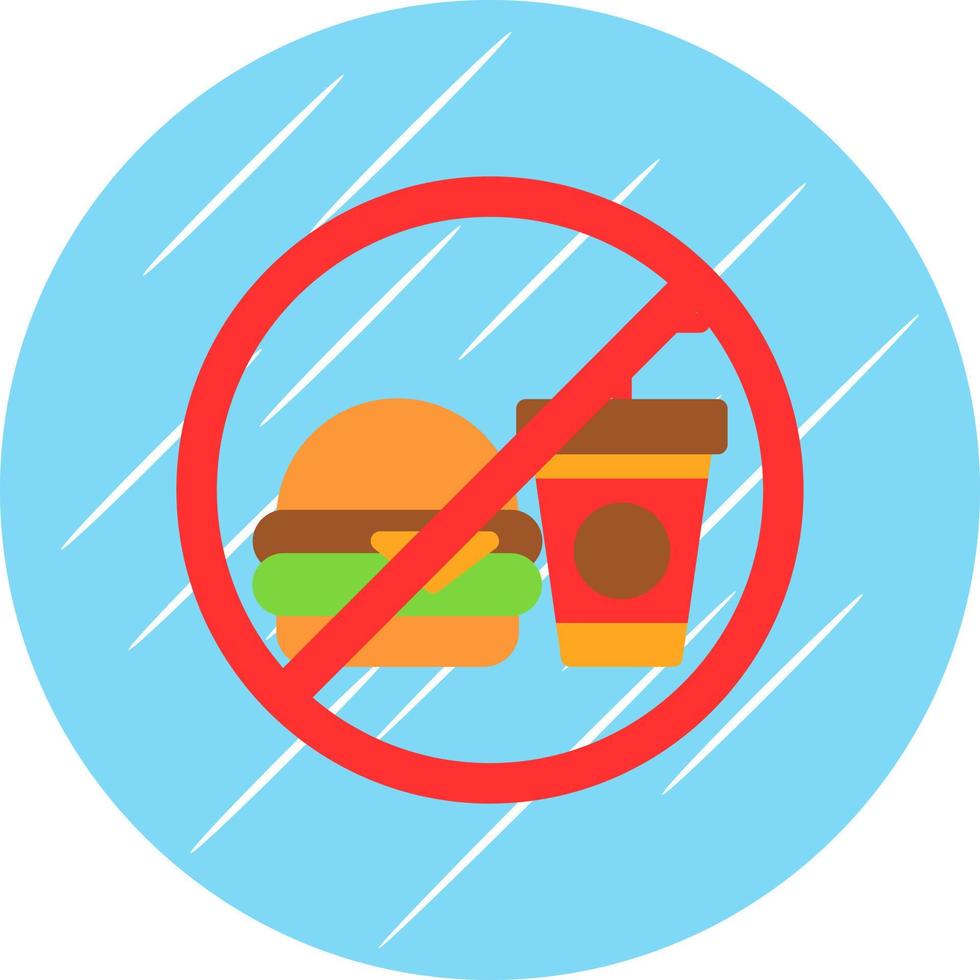 No Food Vector Icon Design