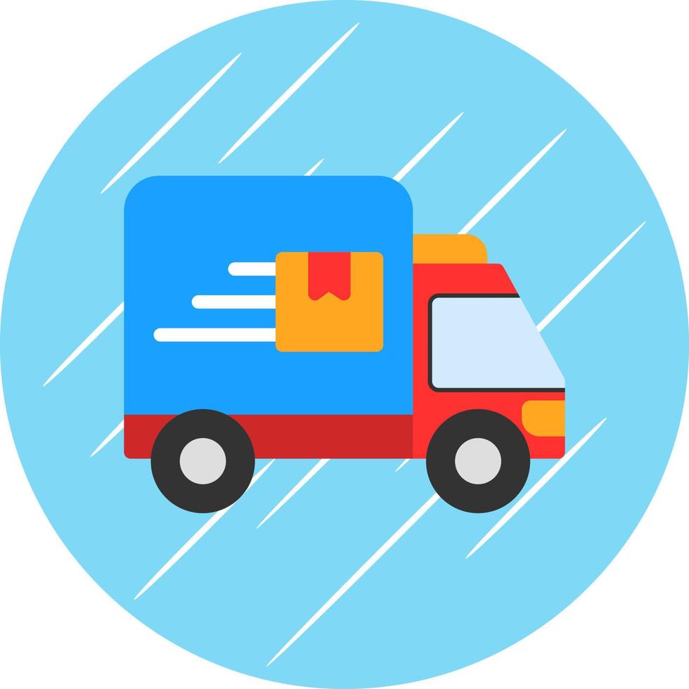 Delivery Truck Vector Icon Design