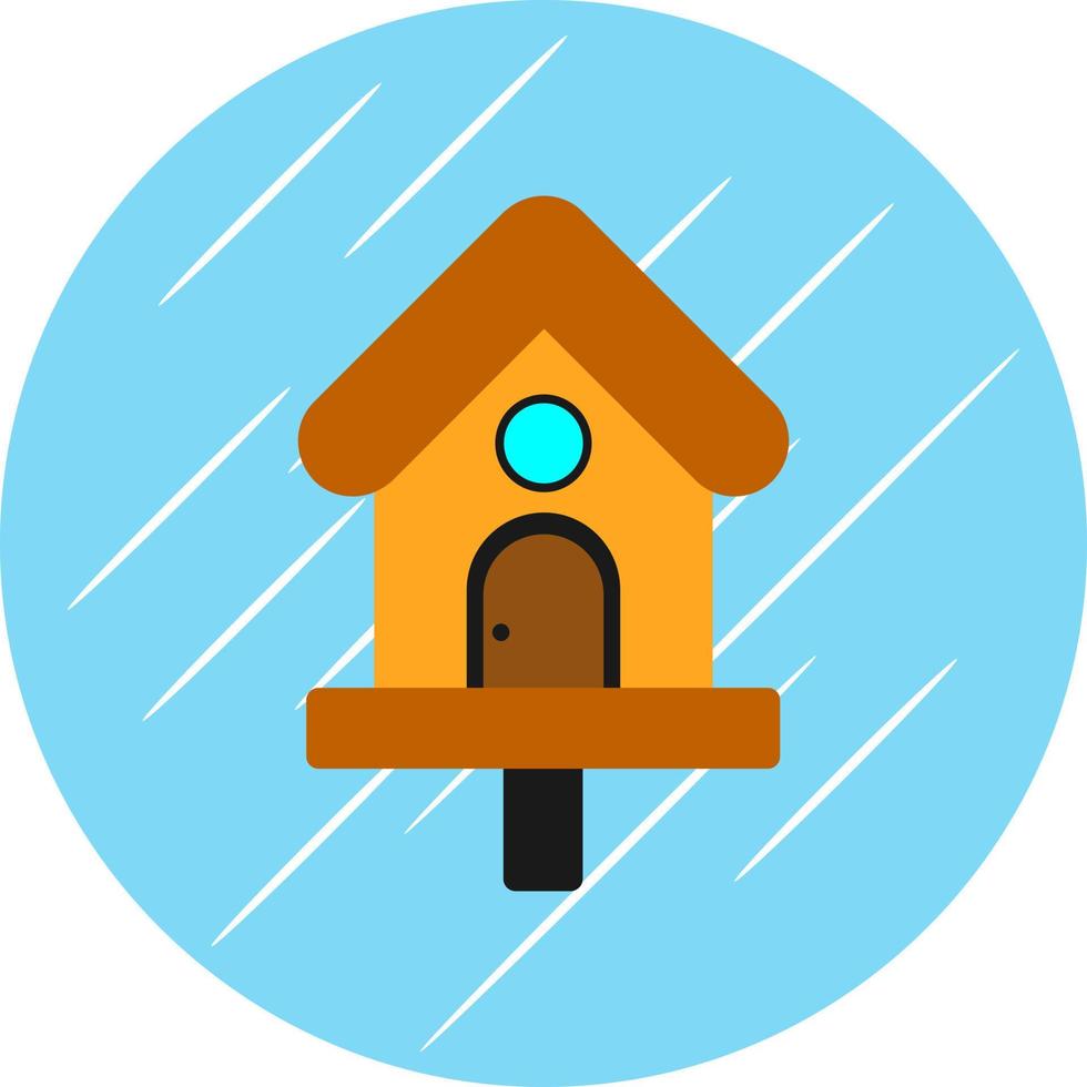 Bird House Vector Icon Design