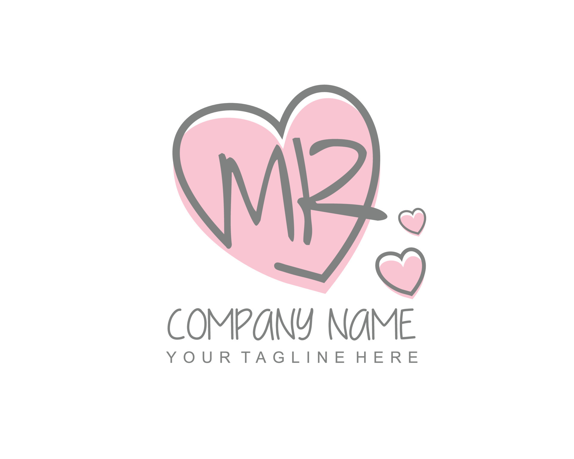 Initial VL with heart love logo template vector 20158682 Vector