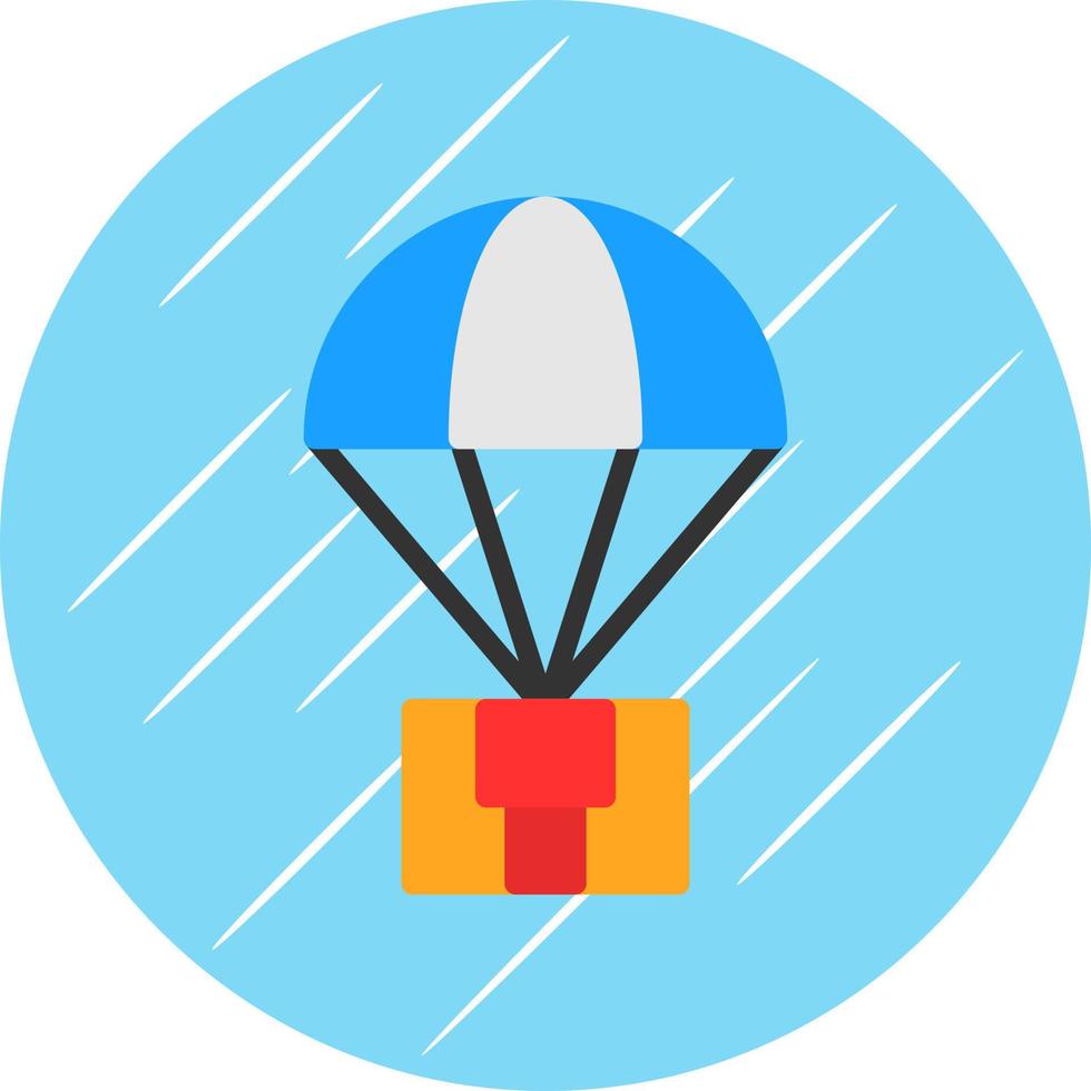 Parachute Vector Icon Design