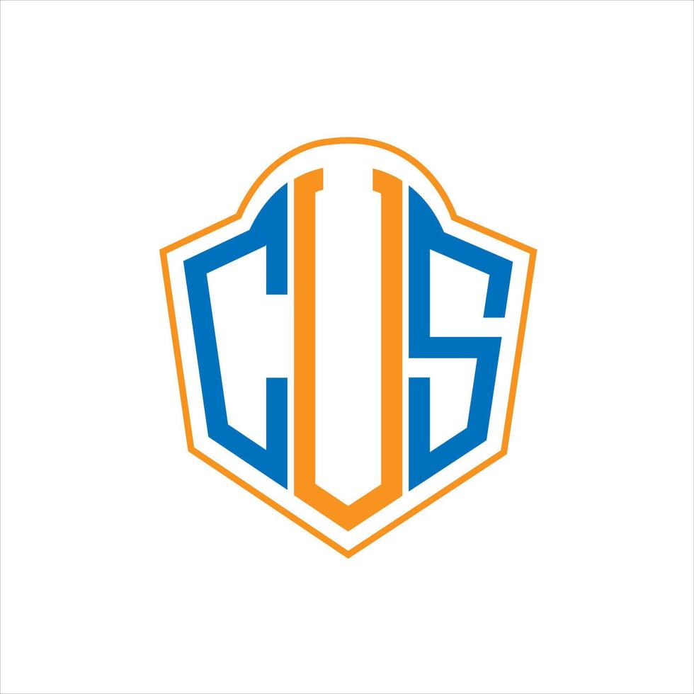 CVS abstract monogram shield logo design on white background. CVS creative initials letter logo. vector