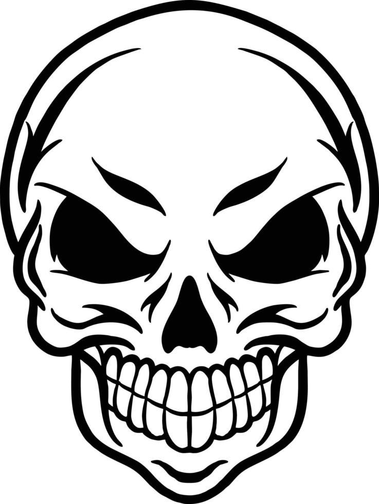 Skull Head  Vector Isometric Graphic Design