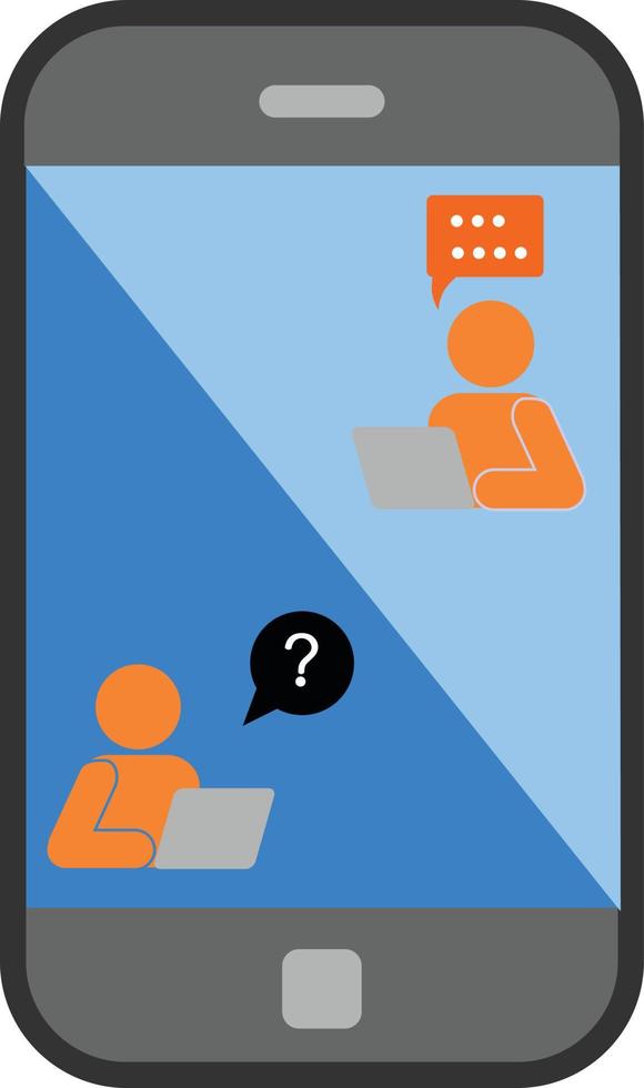 Customer service call center online shop element cellphone Vector Illustration Graphic Design