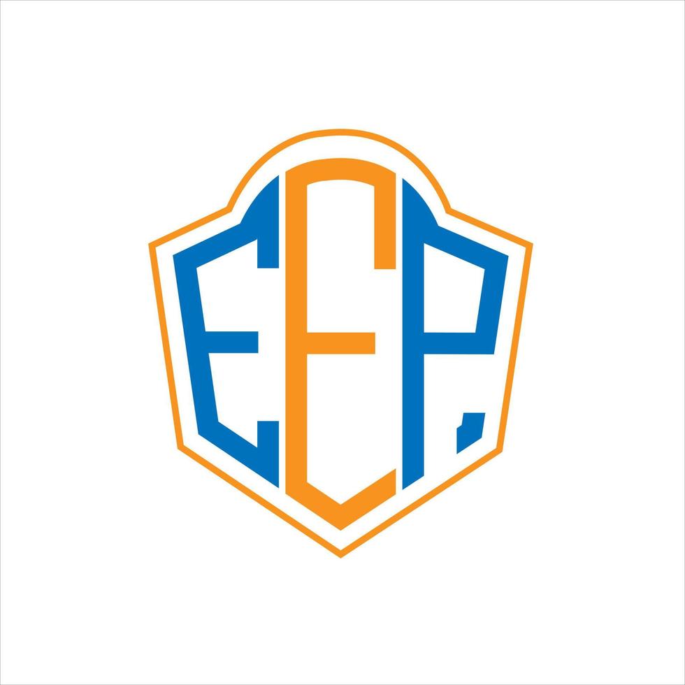 eep resumen monograma proteger logo diseño en blanco antecedentes. eep creativo iniciales letra logo. vector