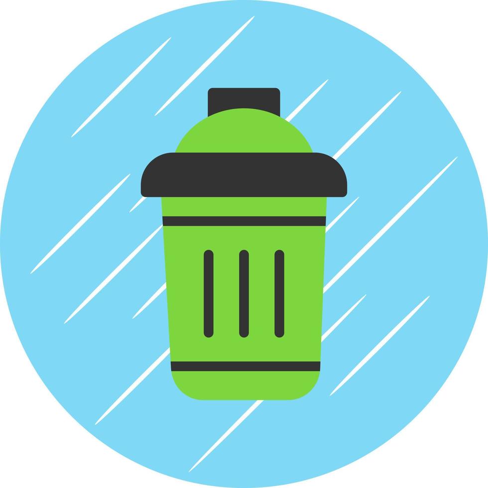 diseño de icono de vector de cubo de basura