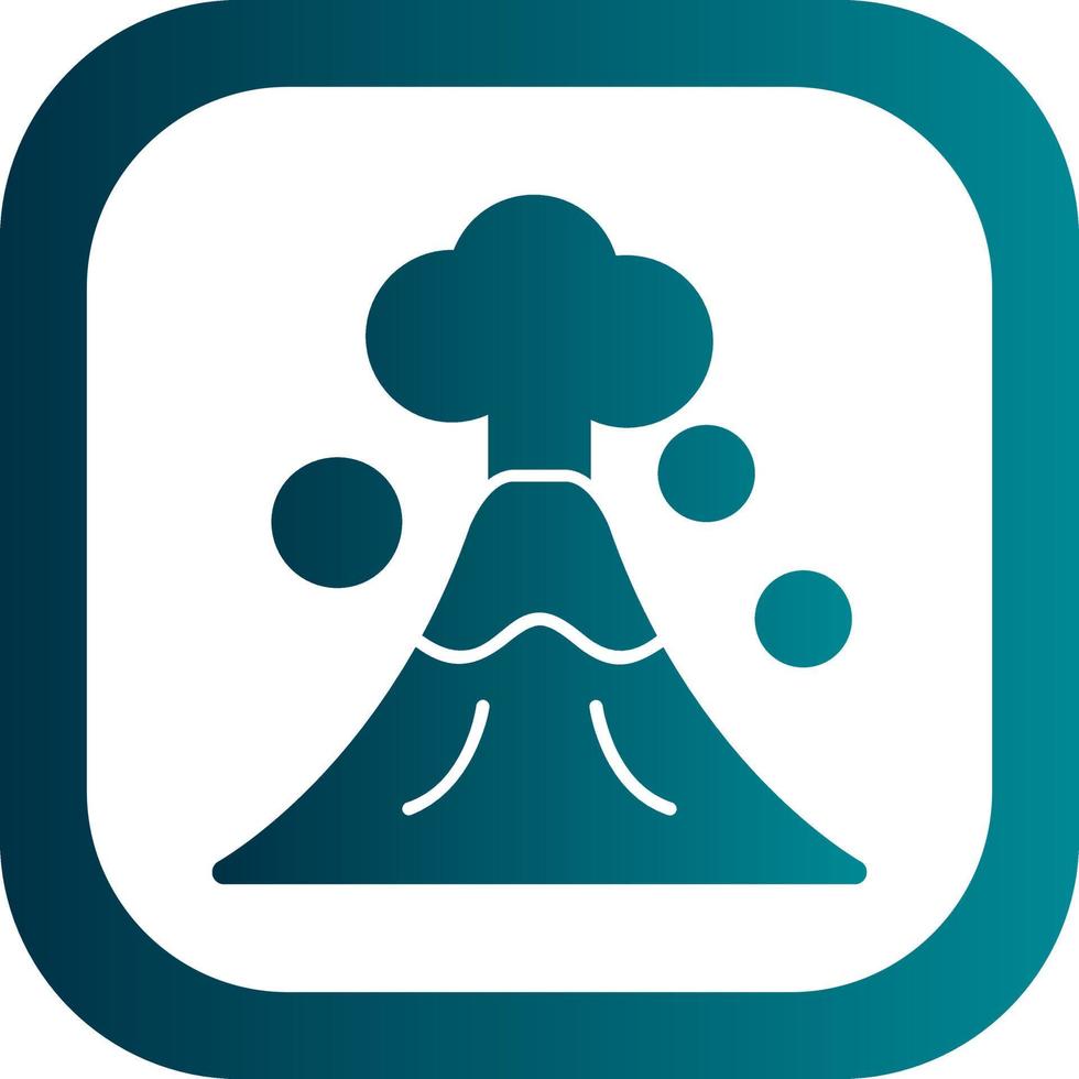 Volcano Vector Icon Design