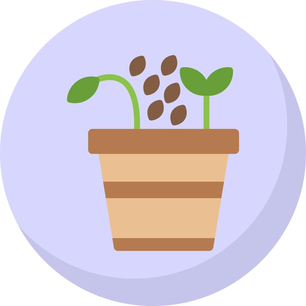 Seeding Vector Icon Design