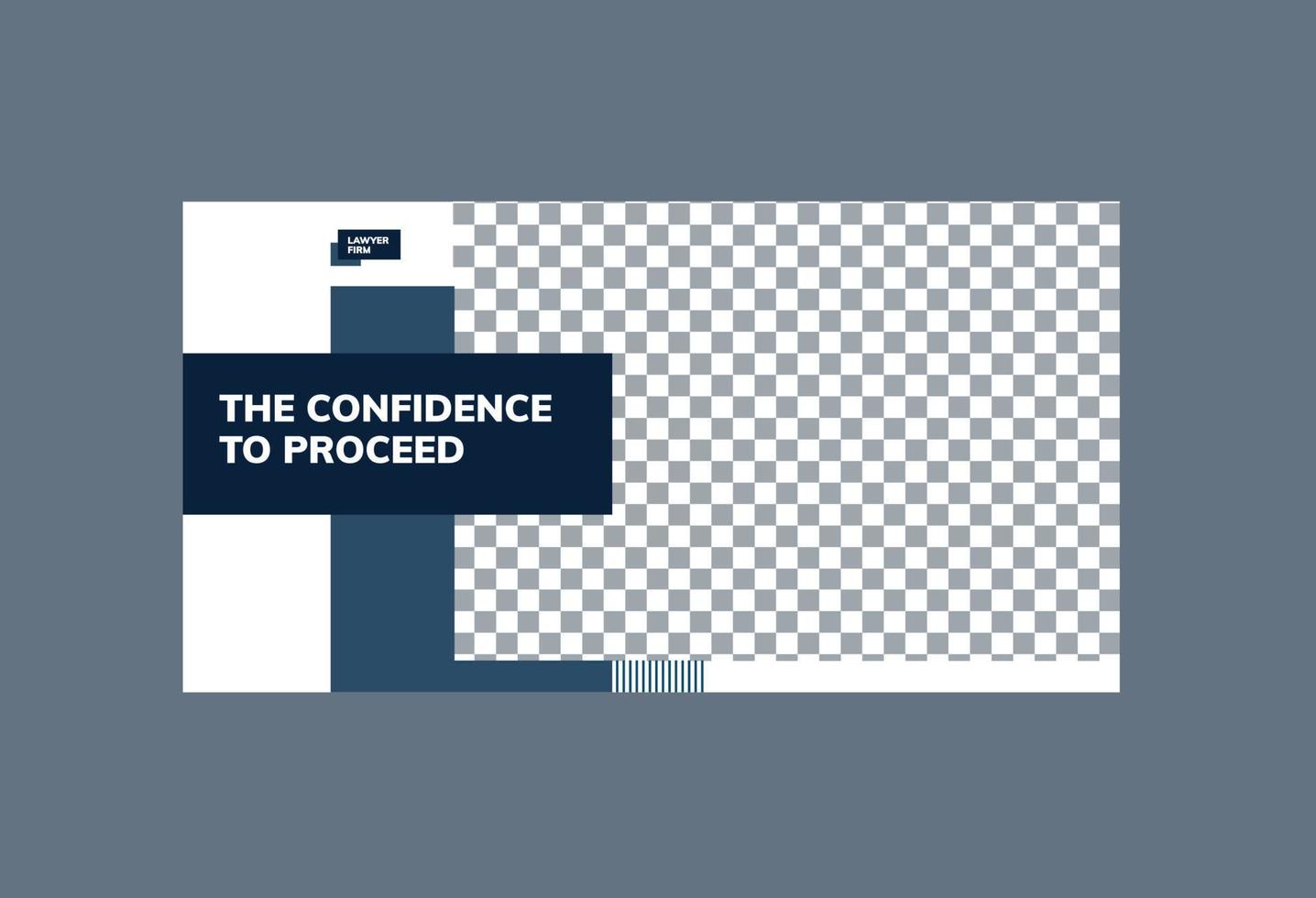 Law Firm Social Media Banner vector