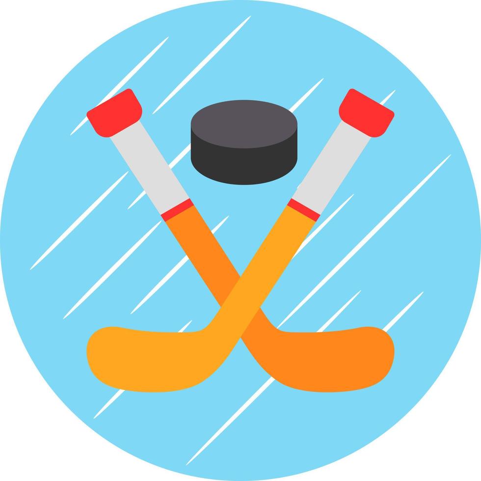 Ice Hockey Vector Icon Design