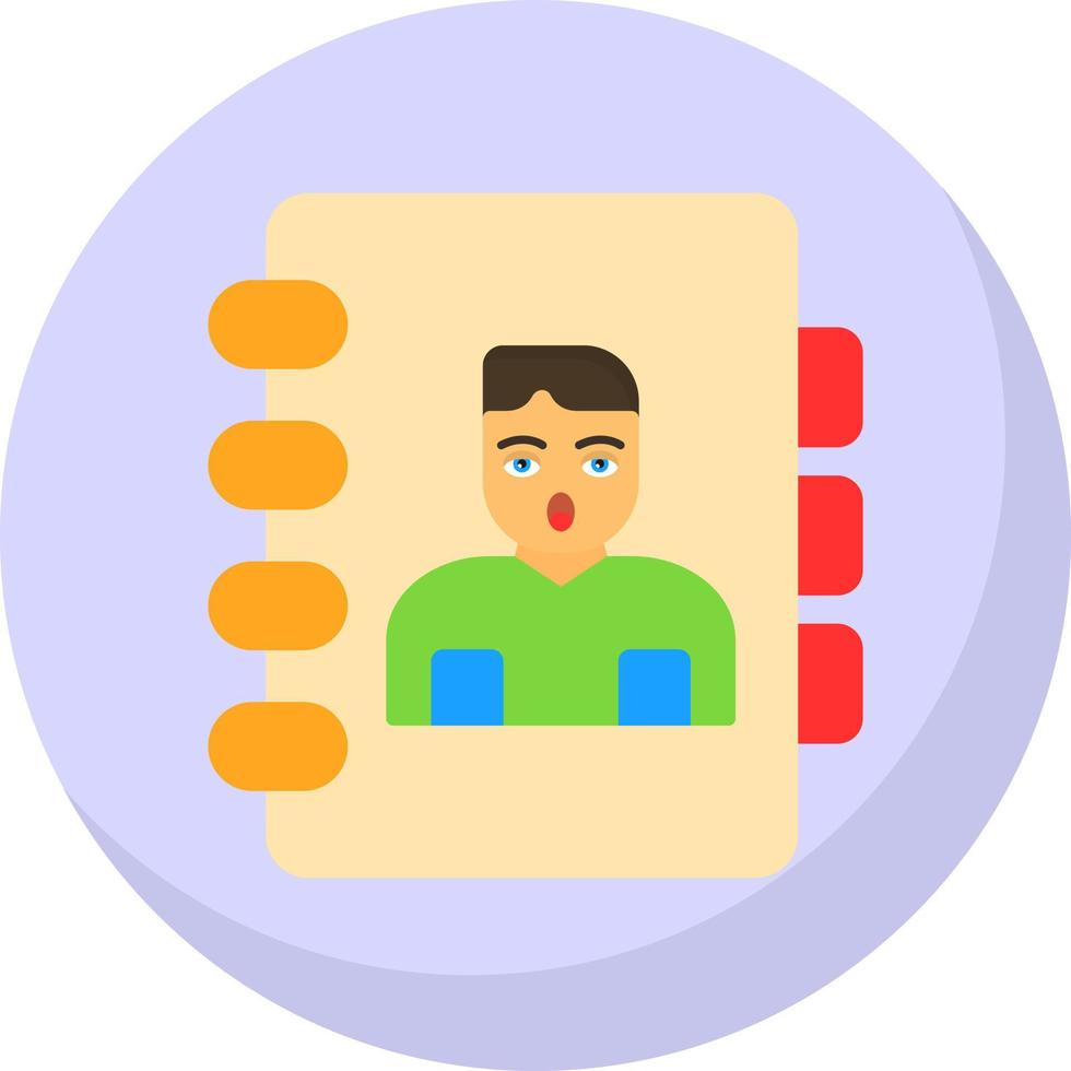 diseño de icono de vector de contactos