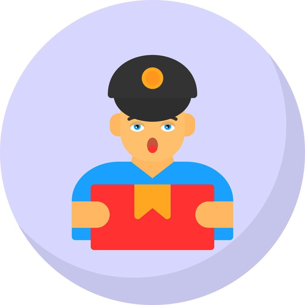 Delivery Man Vector Icon Design