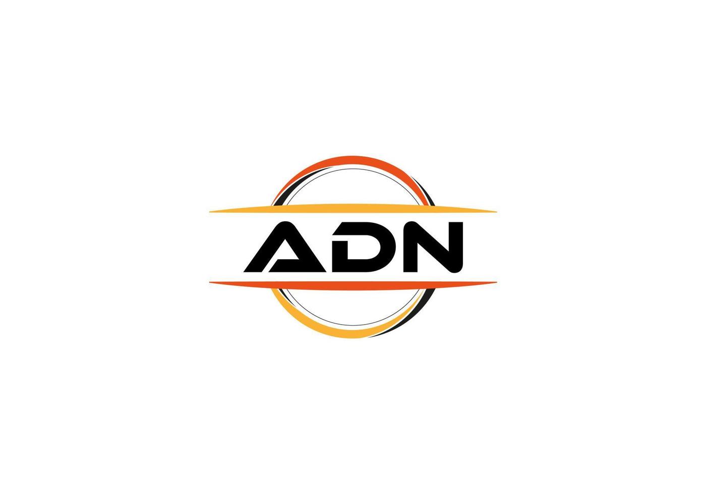 adn letra realeza mandala forma logo. adn cepillo Arte logo. adn logo para un compañía, negocio, y comercial usar. vector