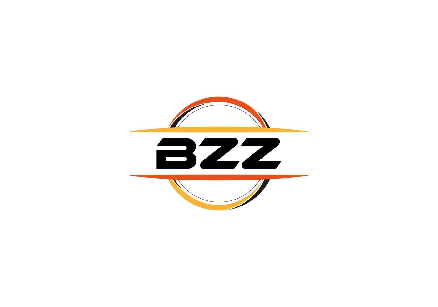 logotipo de forma de mandala de realeza de letra bzz. logotipo de arte de pincel bzz. logotipo de bzz para una empresa, negocio y uso comercial. vector