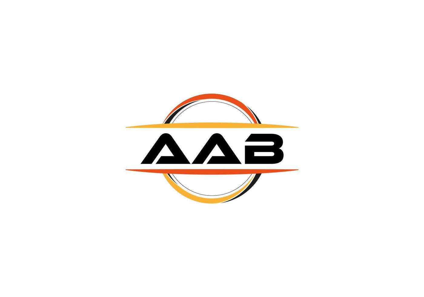 aab letra realeza mandala forma logo. aab cepillo Arte logo. aab logo para un compañía, negocio, y comercial usar. vector