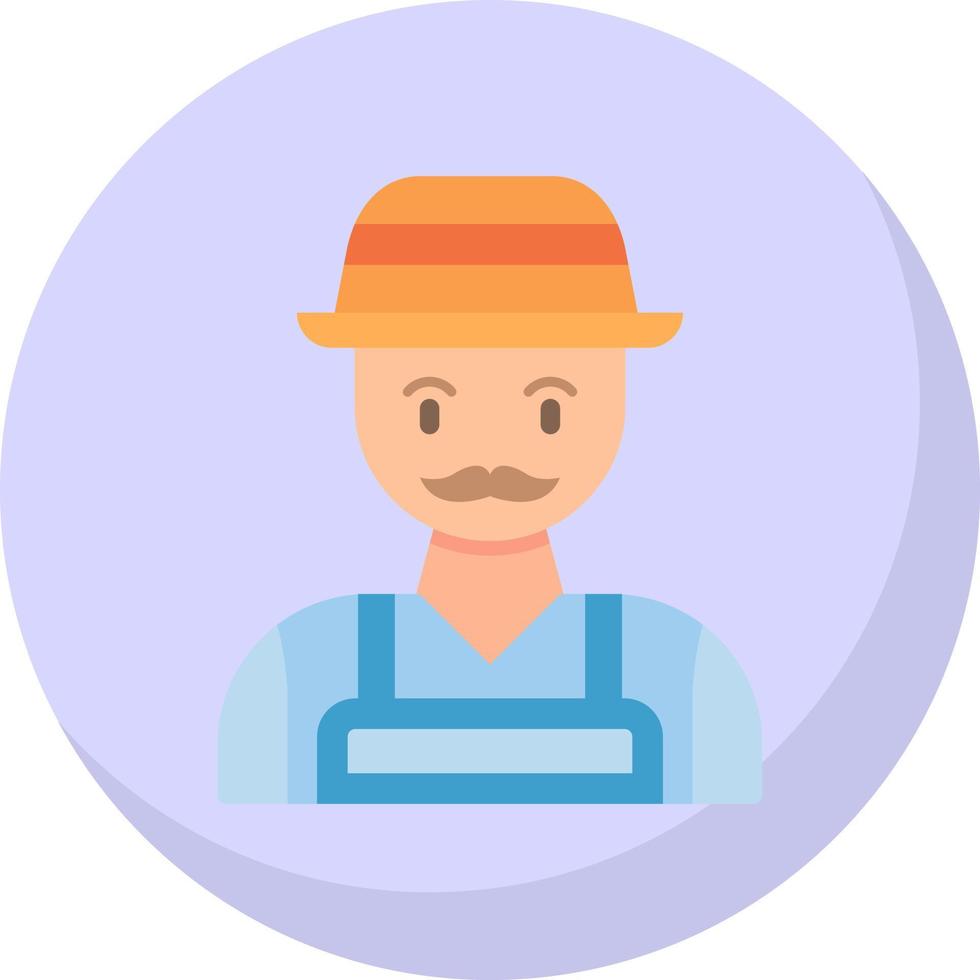 Farmer Vector Icon Design